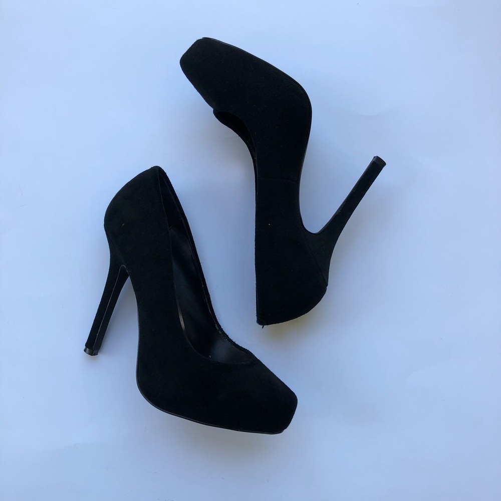Cathy Jean Classic Black Stiletto Heels